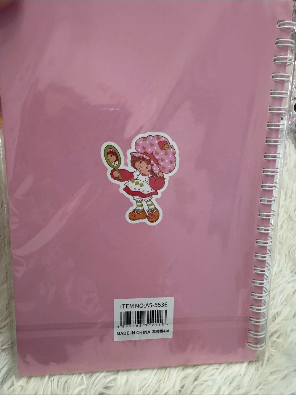 Strawberry Shortcake Pink 'Sweet' Spiral Notebook A5